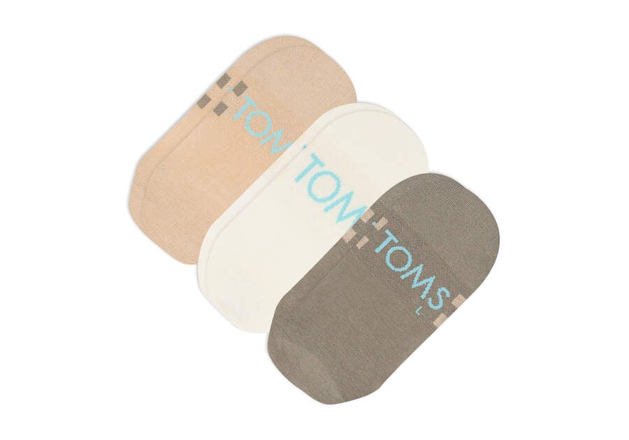 No Show Mixed Neutral 3 Pack Socks | TOMS 10020049