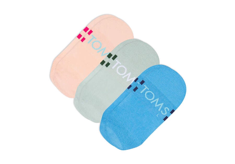 No Show Brights 3 Pack Socks | TOMS 10020052